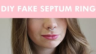 DIY Fake Septum Ring  LDP [upl. by Missi]