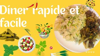 REPAS OU DINNE Recette Facile pour les soirs de flemme [upl. by Oilalue]