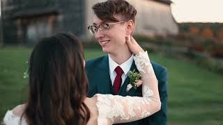 Lesbian Wedding  Two beautiful brides Lindsay  Jen lesbianwedding lesbian wedding [upl. by Arlin]