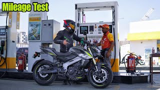 Bajaj Pulsar NS400 Full Tank MileageTest  Better than R15 [upl. by Alfreda378]