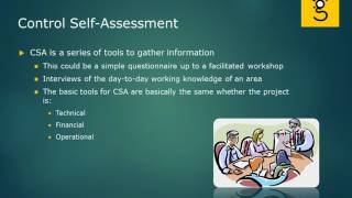 26 Control Self Assessment CSA [upl. by Eartha]