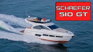 12M  Schaefer 510 GT Luxury Yacht Walkthrough [upl. by Adias646]