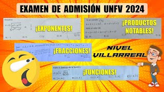 SOLUCIONARIO DE ÁLGEBRA 🔥  UNFV 2024 😎 [upl. by Prue]