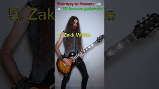 STAIRWAY TO HEAVEN solo as 10 famous guitarists [upl. by Ranip]