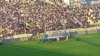 Serie B ParmaPisa 32 esultanza finale sotto la Curva Nord [upl. by Yerfej]