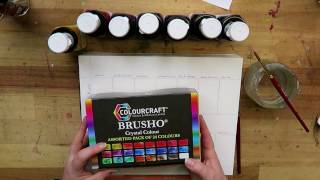 AMI Flash Pigments vs Brusho [upl. by Llamaj255]