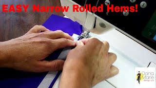 Narrow Rolled Hem using BanRol Waistband Stabilizer [upl. by Anonyw525]