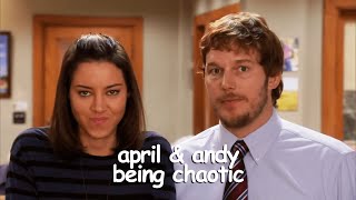 april and andy being a chaotic couple  Parks and Recreation  Comedy Bites [upl. by Kovar]