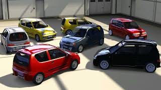 Fiat seicento  600 sporting Abarth and Michael Schumacher project GTA 5 Grand Theft Auto V progetto [upl. by Ardnaxela]