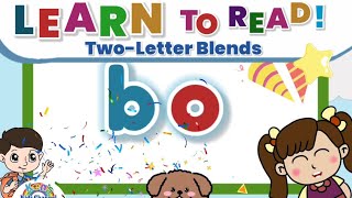 TwoLetter Blends quotoquot  Learn to Read  Reading Phonics for Kids [upl. by Glynda597]