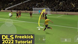 Dls 22 Free Kick tutorial  Dream league soccer 2022 Free kick  Dls 22 Free kick tips amp tricks [upl. by Fillander]