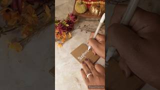 Create Easy Place Cards Perfect for Thanksgiving using Cardboard thanksgiving fallcrafts crafts [upl. by Asselim]