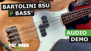 Bartolini 8SU Precision Bass Pickup Demo [upl. by Annirac]