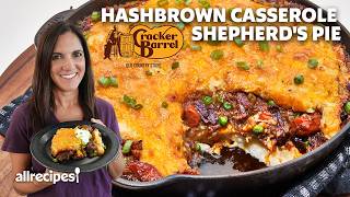 I Made Cracker Barrels Hashbrown Casserole Shepherd’s Pie At Home  Allrecipes [upl. by Annovaj]