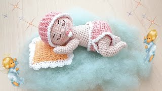 👶 BEBE DORMILON AMIGURUMIS RECIEN NACIDO  TUTORIAL PASO A PASO  PRIMERA PARTE  👶 [upl. by Enirehtak]