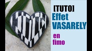 TUTO EFFET VASARELY EN FIMO  CERNIT [upl. by Enifesoj]