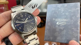 SEIKO 5 Automatic Field Watch SRPG29  Unboxing amp First Impressions [upl. by Puna]