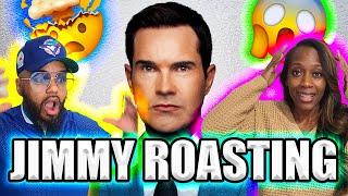 Jimmy Carr Roasting The Audience Vol 1 AMERICAN COUPLE REACTS [upl. by Christye88]