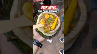 I tried Most Overhyped Food Places By Vloggers 😳🤢 food shorts [upl. by Annawal]