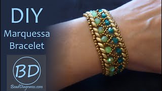 Tutorial  Marquessa Bracelet [upl. by Kinimod]