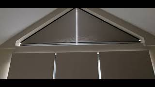 Lex Blinds How to decorate triangular window [upl. by Anem]