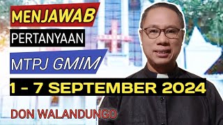 MENJAWAB PERTANYAAN MTPJ GMIM 17 SEPTEMBER 2024 [upl. by Colet]