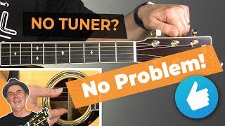 How to Tune a Guitar Without a Tuner for Beginners  Guitar Tips [upl. by Euqinoj]