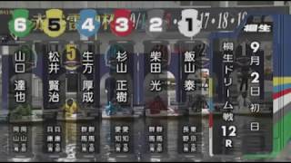 【ボートレース競艇】桐生 ナイターレース施行20周年記念 桐生ドリーム戦 初日 12R 201792土 BOAT RACE 桐生 [upl. by Rednave941]