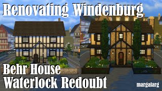 Sims 4  Renovating Windenburg  Waterlock Redoubt  Behr House [upl. by Sauncho]