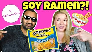 Maruchan Ramen Noodle Soup Soy Sauce Flavor Review [upl. by Boland]