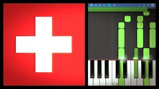 Schweizer Hymne Piano Tutorial 🇨🇭 [upl. by Kellie249]