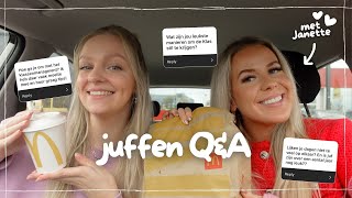 mcdonalds mukbang en juffen vragen beantwoorden met Janettex [upl. by Hniht]