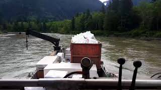 Kingcome Inlet freight run aboard the quotInlet Raiderquot [upl. by Aissyla430]