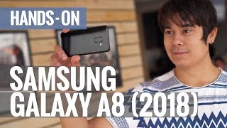 Samsung Galaxy A8 2018 handson review [upl. by Rehpotsrik]