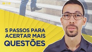 5 passos para acertar mais questões [upl. by Onida]