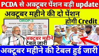 PCDA से अक्टूबर महीने पेंशन बड़ी updateअक्टूबर की दो पेंशन होगी Creditorop latest update todayops [upl. by Cornall]