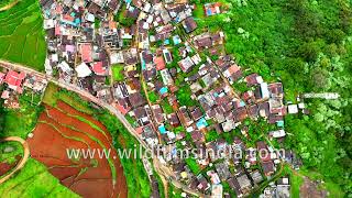 Ooty Tamil Nadu Western Ghats amp Nilgiri hills Kerala South India aerials Crowded towns and forests [upl. by Rasla]