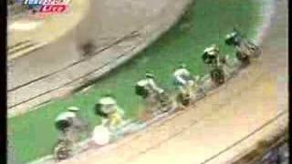 Gary Neiwand keirin crash  world championchips 1997 [upl. by Ramirolg712]