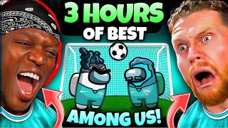 3 HOURS OF SIDEMEN AMONG US BEST VIDEOS [upl. by Orelle332]