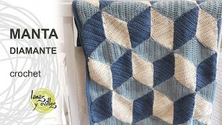 Tutorial Manta Diamond Crochet o Ganchillo [upl. by Jain355]