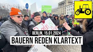 15012024 Berlin Bauern reden Klartext auf BauernDemo [upl. by Esiuqcaj]