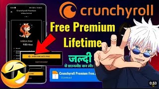 Finally CrunchyRoll Premium Mod Apk 🤩 [upl. by Jeannie]