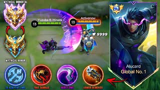 GLOBAL ALUCARD TRICK TO ONE SHOT ALL META HERO 100 TANK DESTROYER NEW BUILD amp EMBLEM GUIDE 2024💯 [upl. by Yahiya]