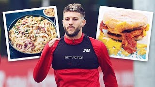 Liverpool midfielder Adam Lallanas unbelievable diet  Oh My Goal [upl. by Anaihs]