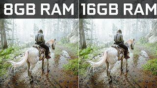 8GB Vs 16GB Ram Test in 2024  2 Games Tested [upl. by Hazlip]