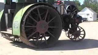 4080 Minneapolis pulling 25HP NampS Steam Engine [upl. by Idalla]