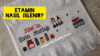 Etamin havlu işleme etaminhavlumodelleri kaneviçehavluörnekleri etaminhavluyapılışı etaminörneği [upl. by Dnalyram]