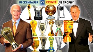 Franz Beckenbauer Vs Johan Cruyff All Trophies and Awards Johan Cruyff Vs Franz Beckenbauer Trophy [upl. by Kyred]