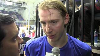 Carter Ashton Second Intermission Interview  Syracuse vs Adirondack  Mar 13 2015 [upl. by Refennej]