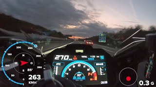 BMW M1000RR GPS Beschleunigung 0Topspeed [upl. by Eliathas]